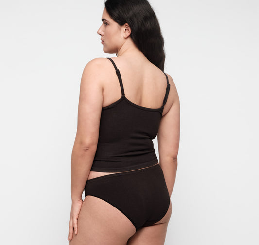 Seamless Waffle High-Leg Briefs