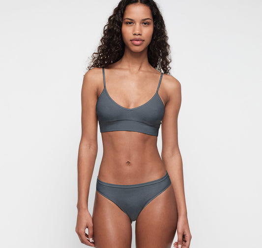 Seamless Waffle High-Leg Briefs