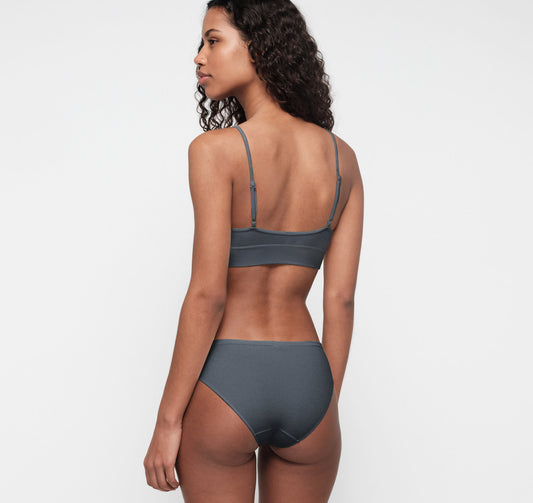 Seamless Waffle High-Leg Briefs