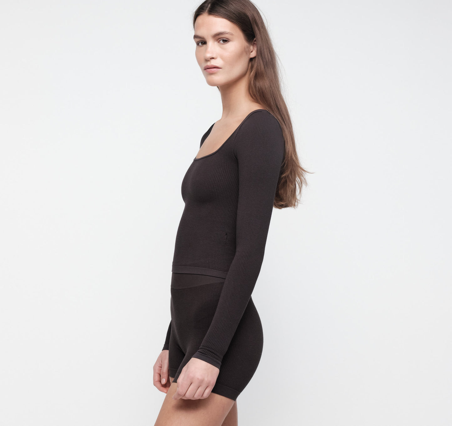 Seamless Waffle Long Sleeve Tee