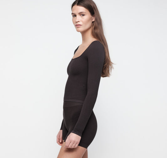 Seamless Waffle Long Sleeve Tee