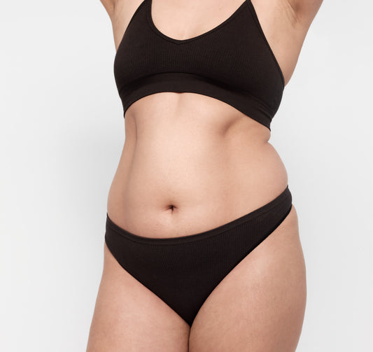 Seamless Waffle Thong