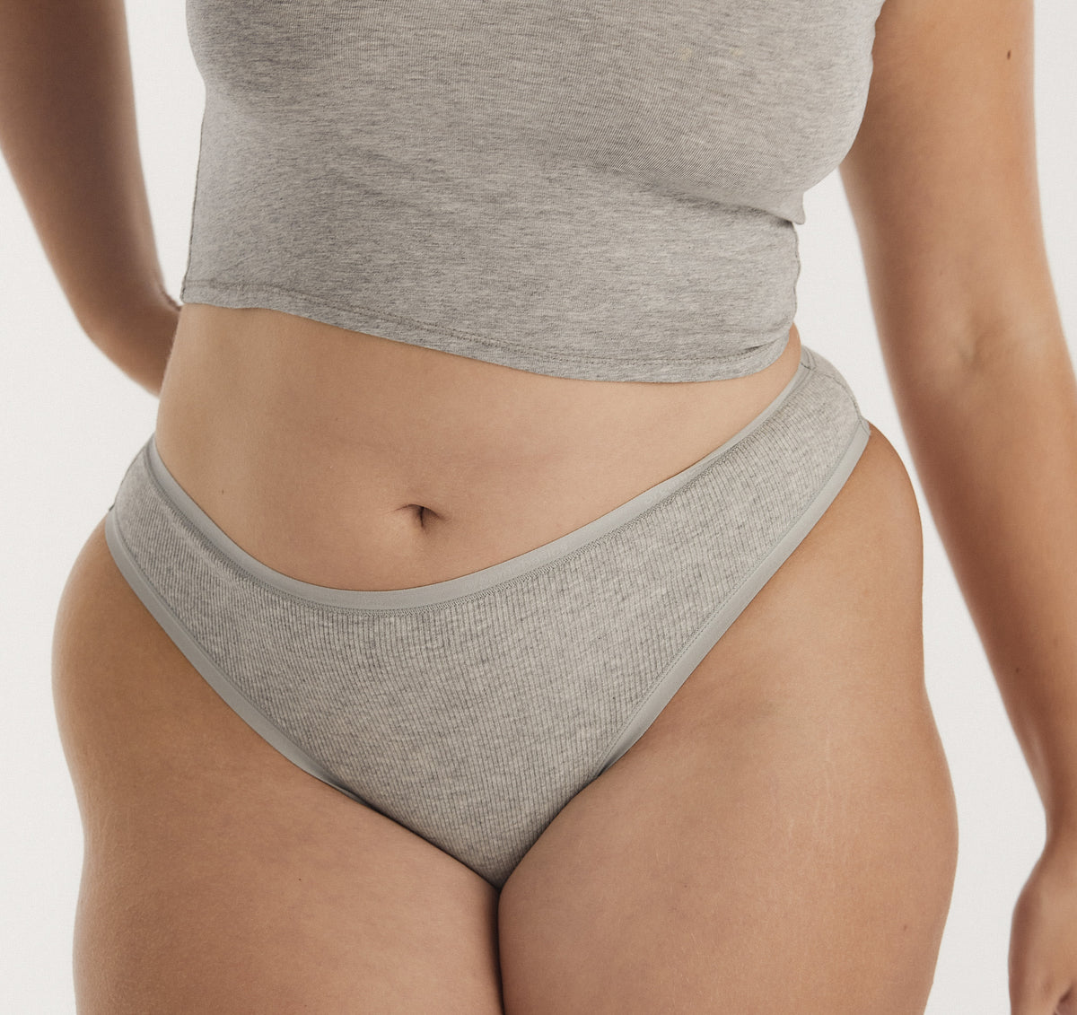 Organic Basics Core Rib Thong