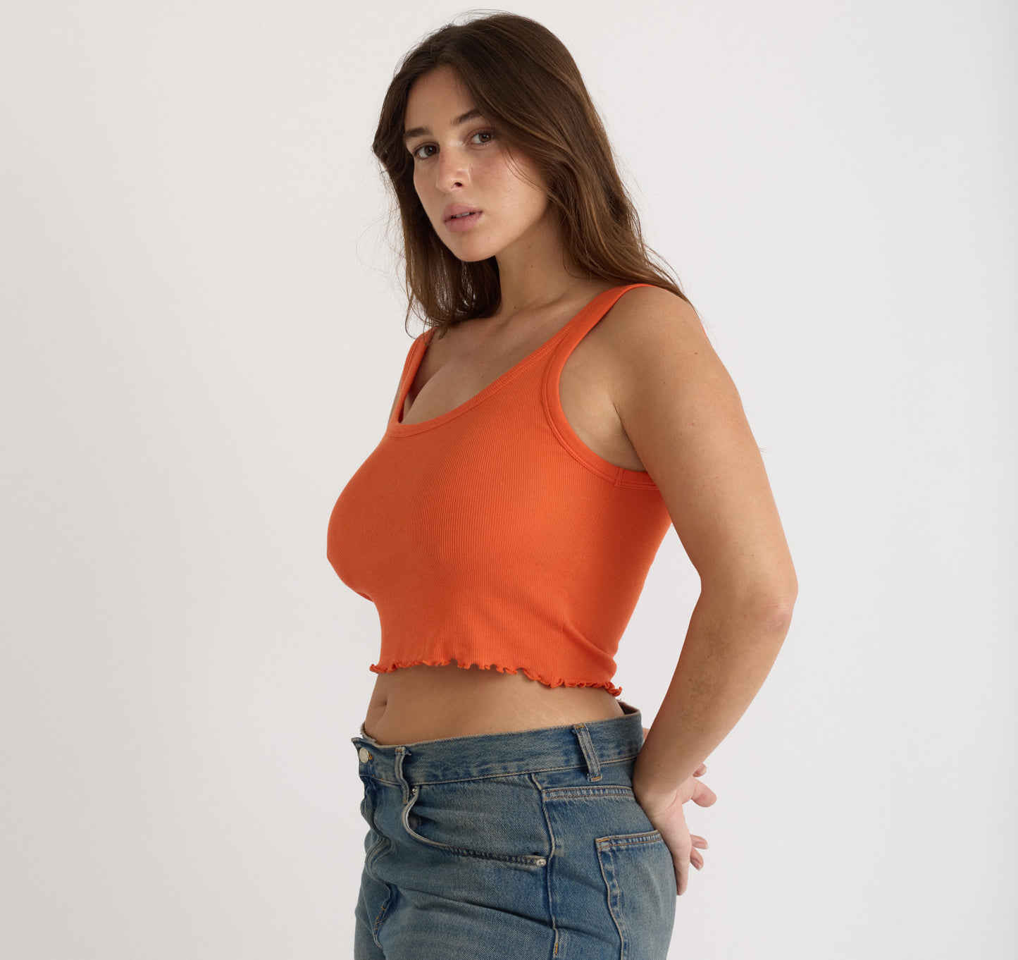 Core Rib Crop Tank Top