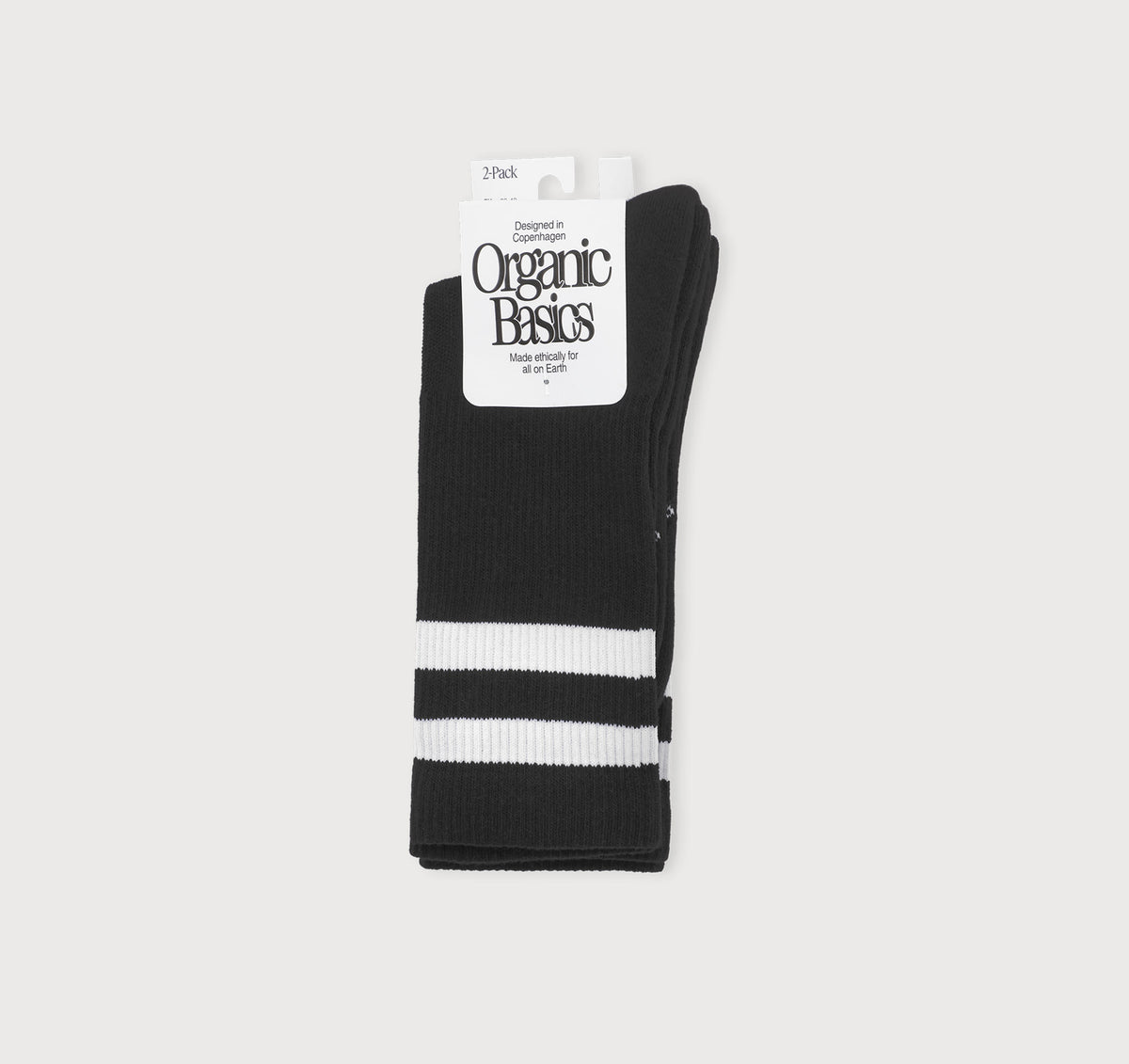 Core Stripe Crew Socks 2 pack