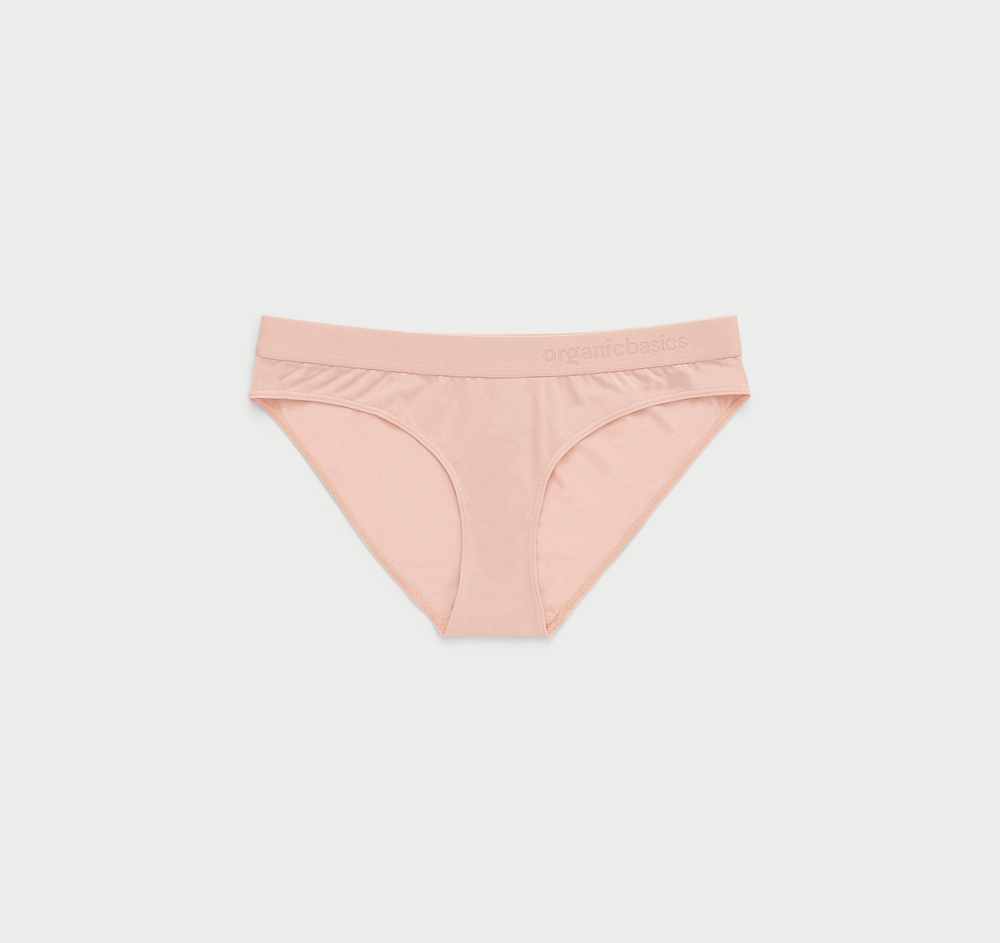 Women's Soft 100% Organic Cotton Bikini Underwear 2-Pack | Oatmeal