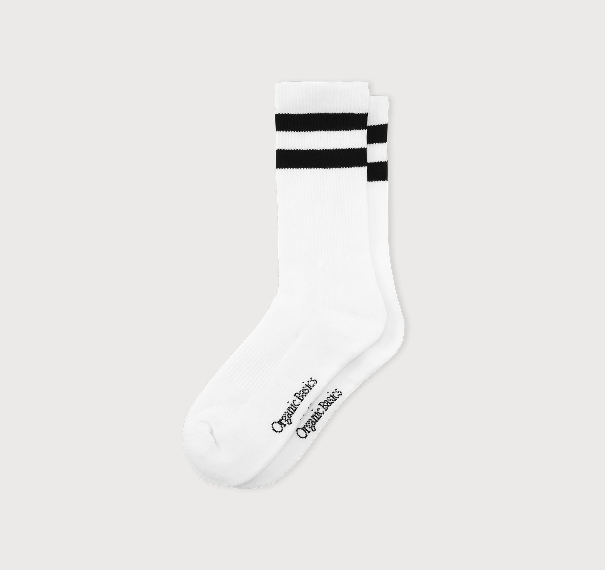 Urban Classics DOUBLE STRIPE 5-PACK - white black/wit Urban Classics DOUBLE STRIPE 5-PACK - white black/wit