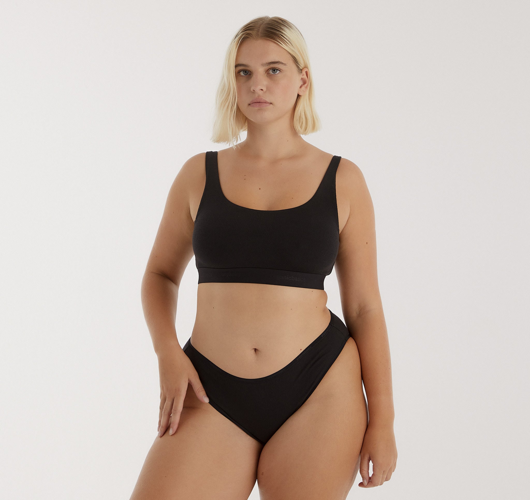 Core Rib High Leg Briefs