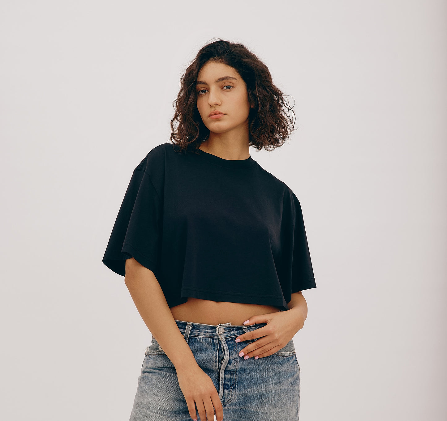 True Boxy Crop Tee